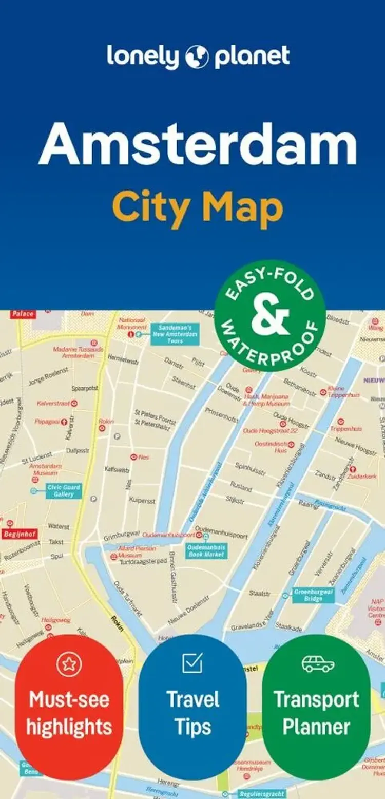 Amsterdam City Map af Lonely Planet