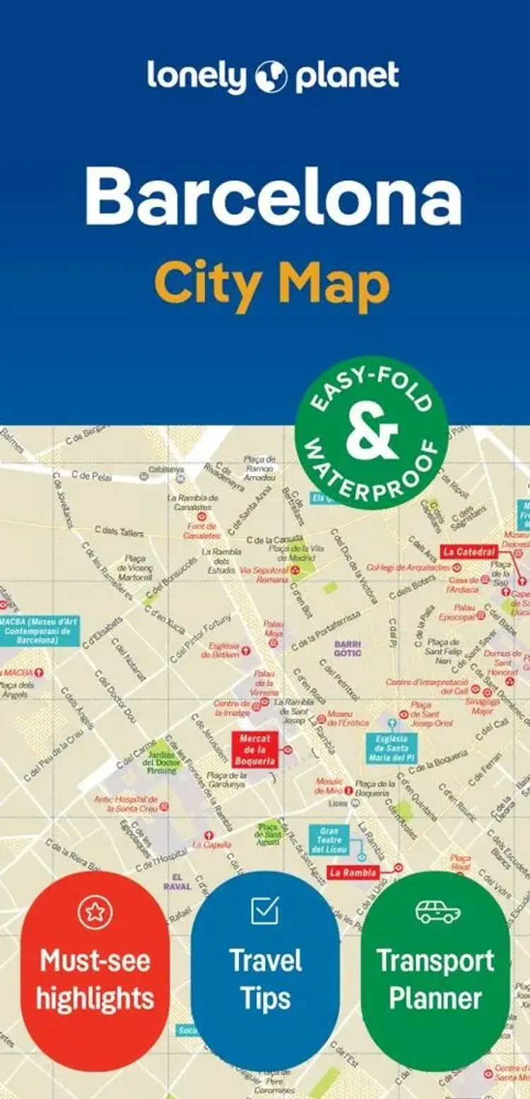 Barcelona City Map af Lonely Planet