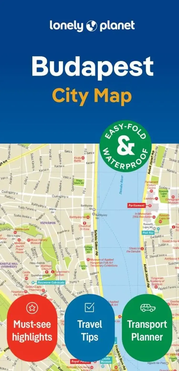 Budapest City Map af Lonely Planet