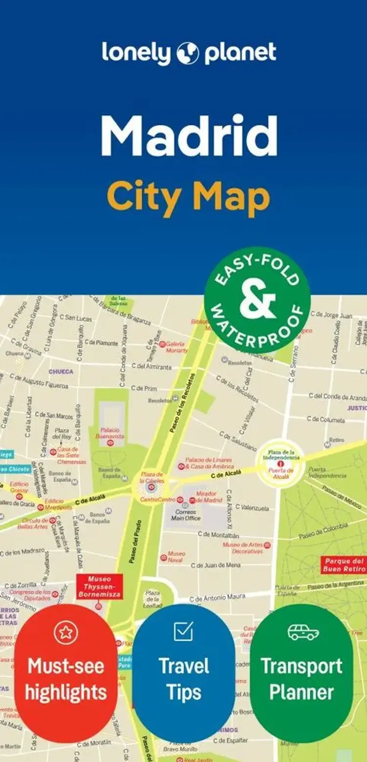 Madrid City Map af Lonely Planet
