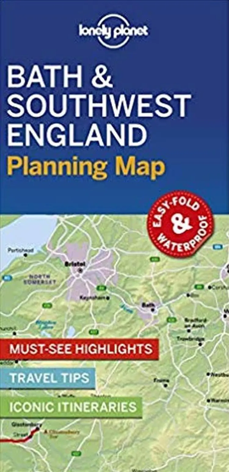 Lonely Planet Planning Map: Bath & Southwest England af Lonely Planet