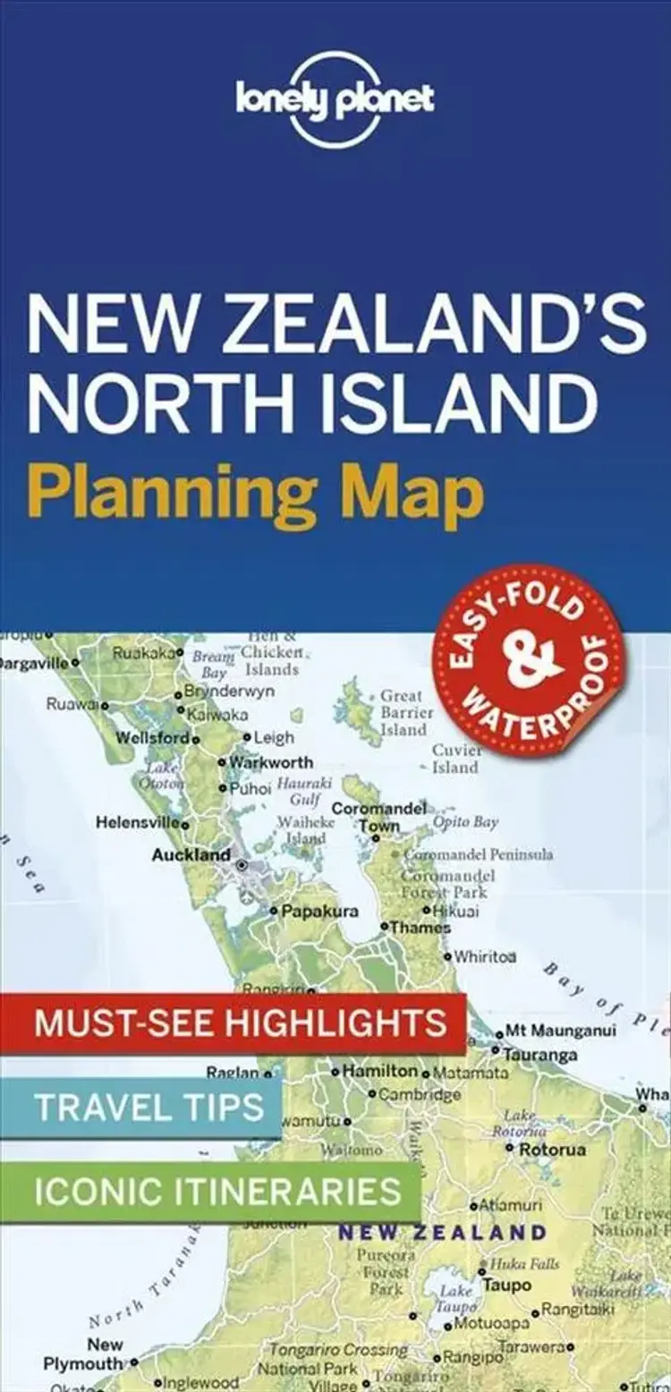 Lonely Planet Planning Map: New Zealand's North Island af Lonely Planet