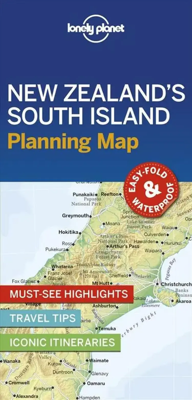 Lonely Planet Planning Map: New Zealand's South Island af Lonely Planet