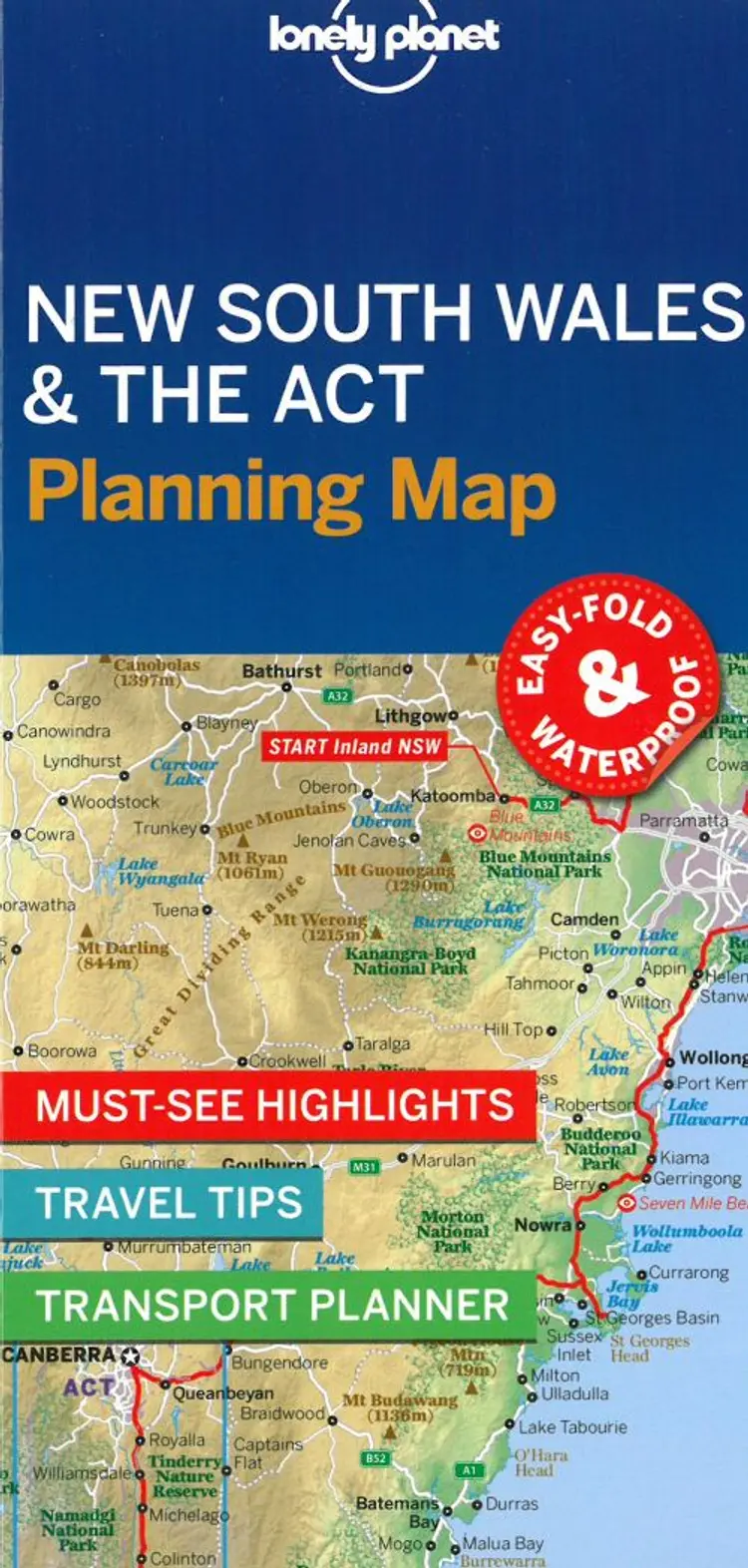 Lonely Planet Planning Map: New South Wales & the Australian Capital Territory af Lonely Planet