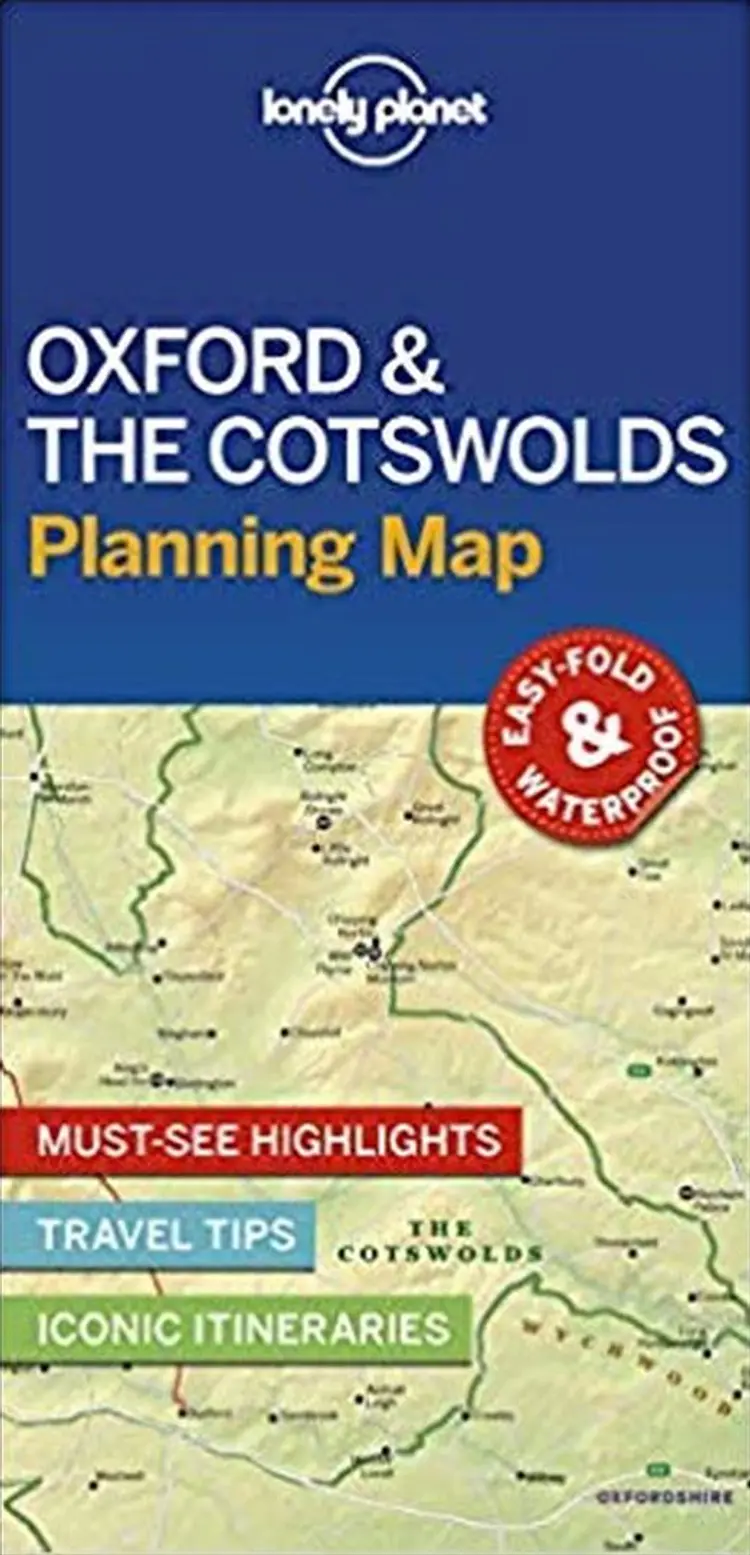 Lonely Planet Planning Map: Oxford & the Cotswolds af Lonely Planet