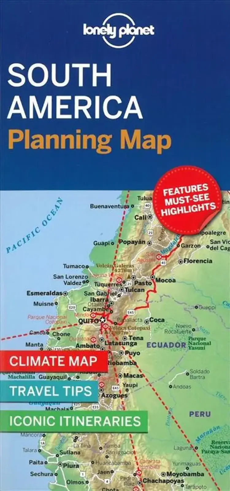 Lonely Planet Planning Map: South America af Lonely Planet