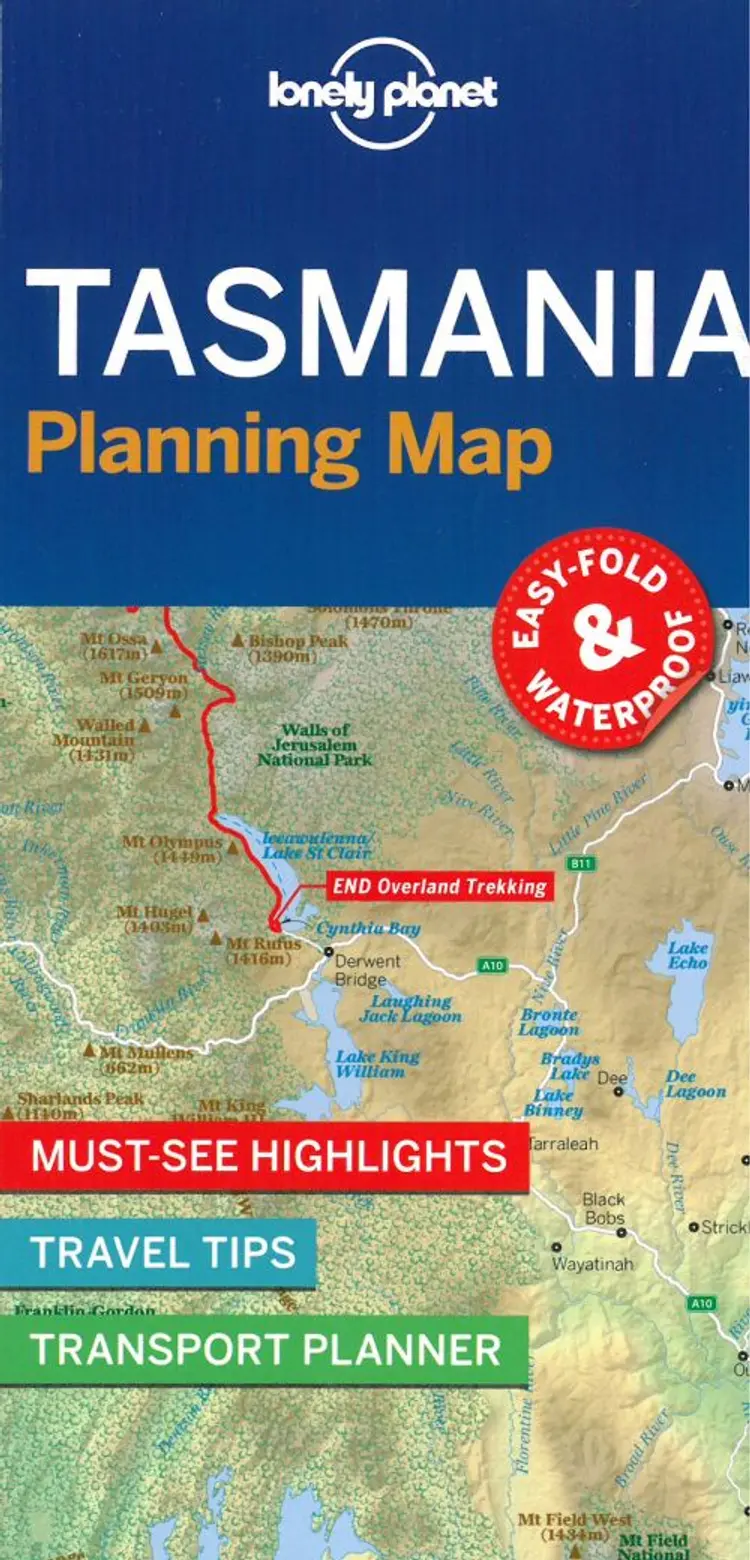 Lonely Planet Planning Map: Tasmania af Lonely Planet