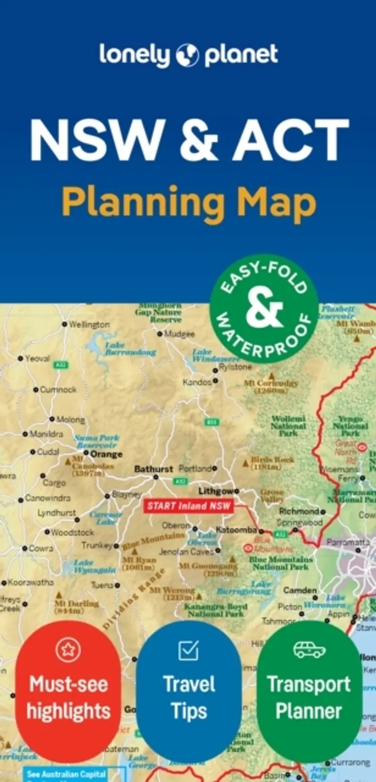 Lonely Planet New South Wales & Act Planning Map - Lonely Planet af Lonely Planet
