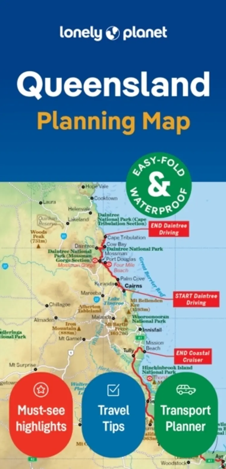 Lonely Planet Queensland Planning Map - Lonely Planet af Lonely Planet