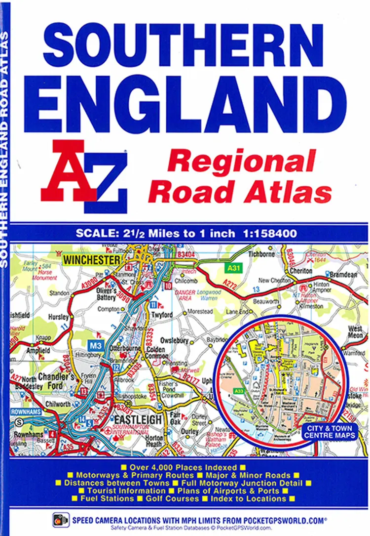 Southern England Regional Road Atlas A-Z af Geographers´ A-Z Map
