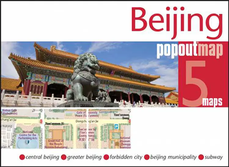 Beijing Popout Map af Popout Map