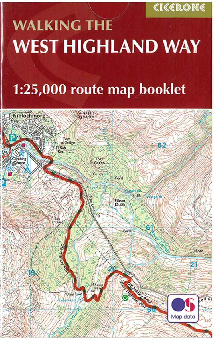 West Highland Way Map Booklet: 1:25,000 OS Route Mapping af Cicerone