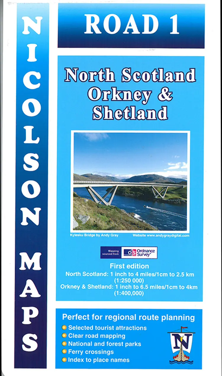 North Scotland: Orkney & Shetland af Nicolson Maps