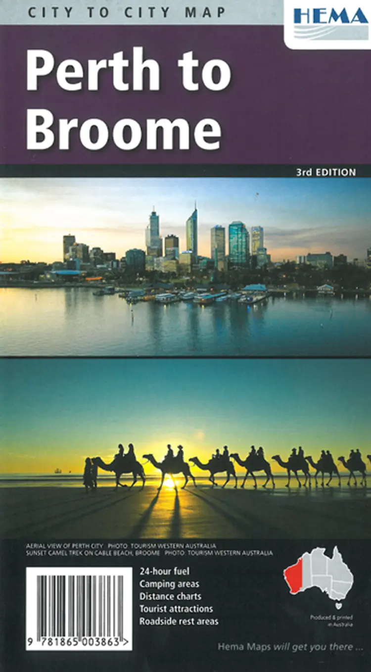 Perth to Broome af Hema Maps