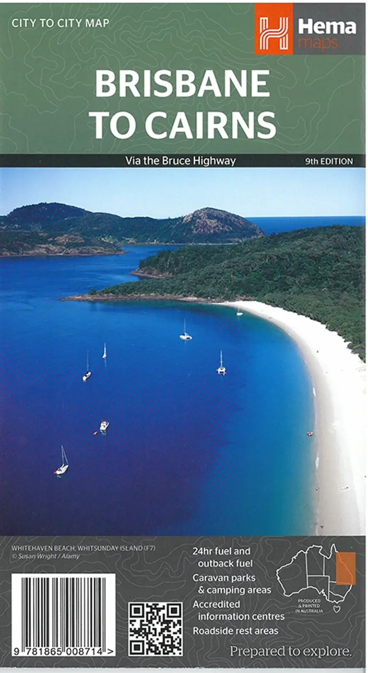 Brisbane to Cairns af Hema Maps