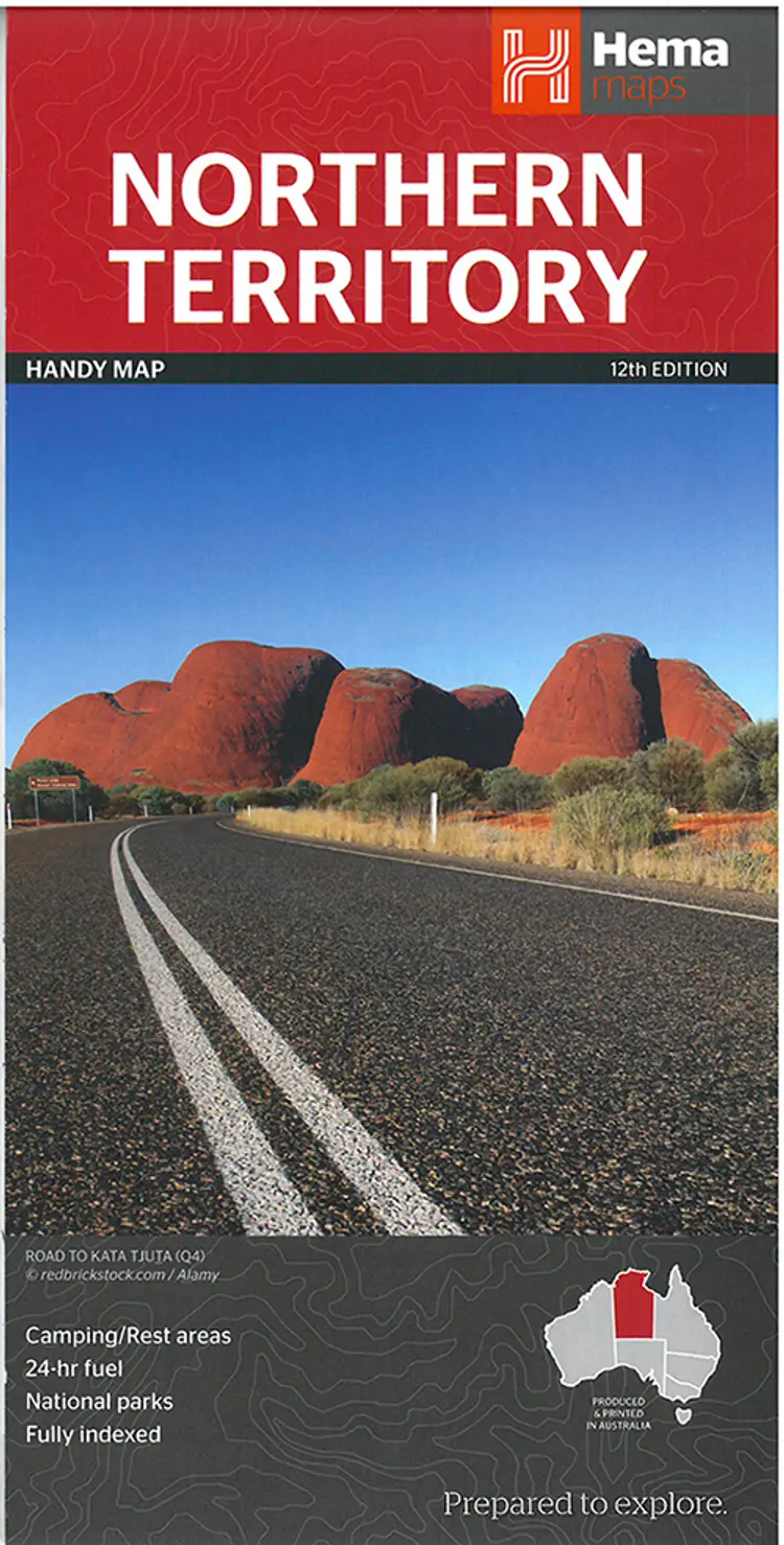 Northern Territory Handy Map af Hema Maps