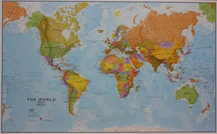 The World: Political af Maps International