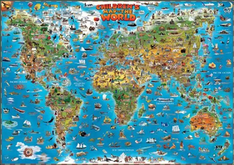 Children's Map of the World af Dinos