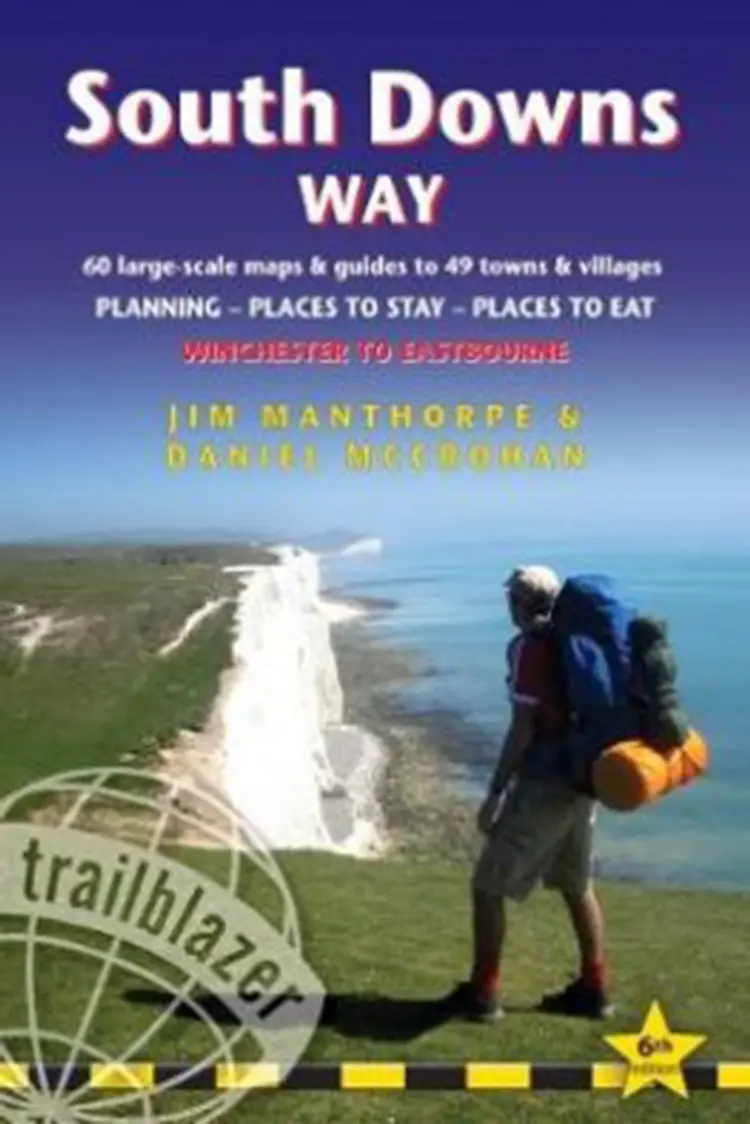South Downs Way: Winchester to Eastbourne : 60 Large-Scale Walking Maps & Guides to 49 Towns & Villages af Jim Manthorpe