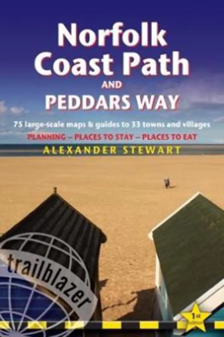 Norfolk Coast Path & Peddars Way : 75 Large-Scale Trail Maps & Guides to 33 Towns & Villages af Alexander Stewart