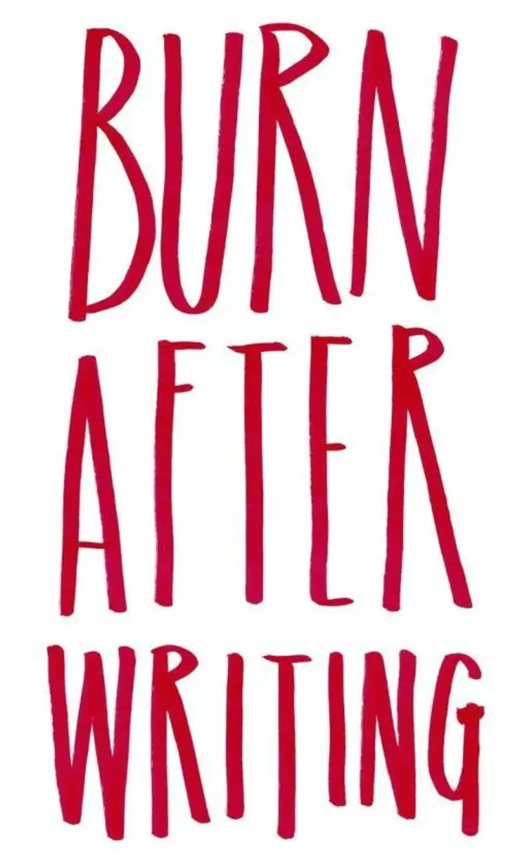 Burn after writing af Sharon Jones
