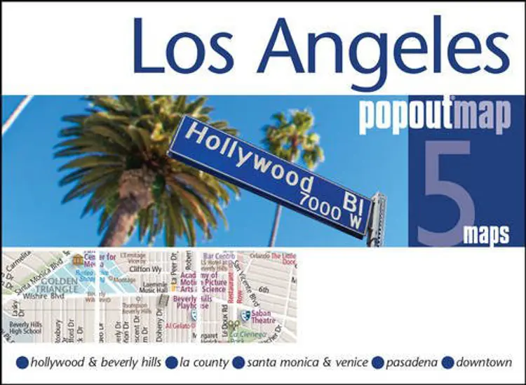 Los Angeles Popout Map af Popout Map