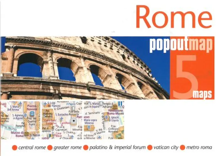 Rome Poput Map af Popout Map