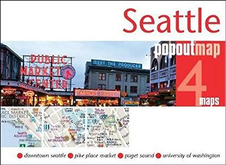 Seattle Popout Map af Popout Map