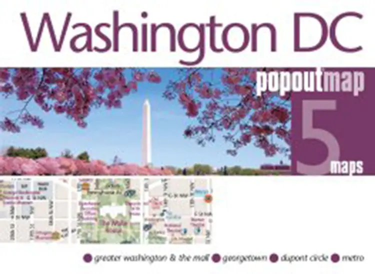 Washington DC af Popout Map