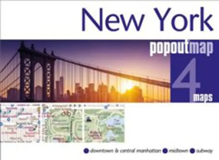 New York af Popout Map