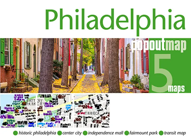 Philadelphia af Popout Map