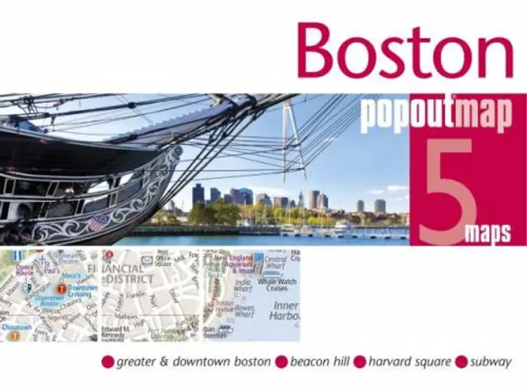 Boston Popout Map af Popout Map
