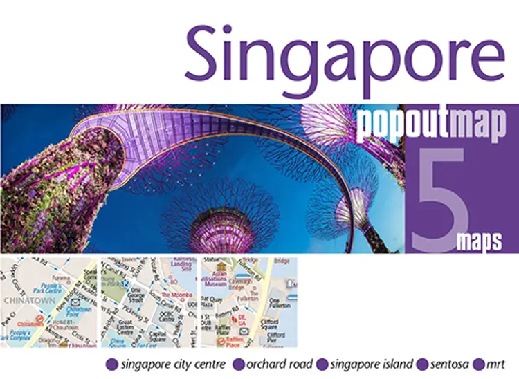Singapore af Popout Map