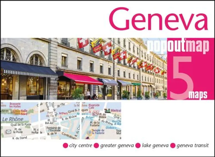 Geneva Popout Map - Popout Map af Popout Map