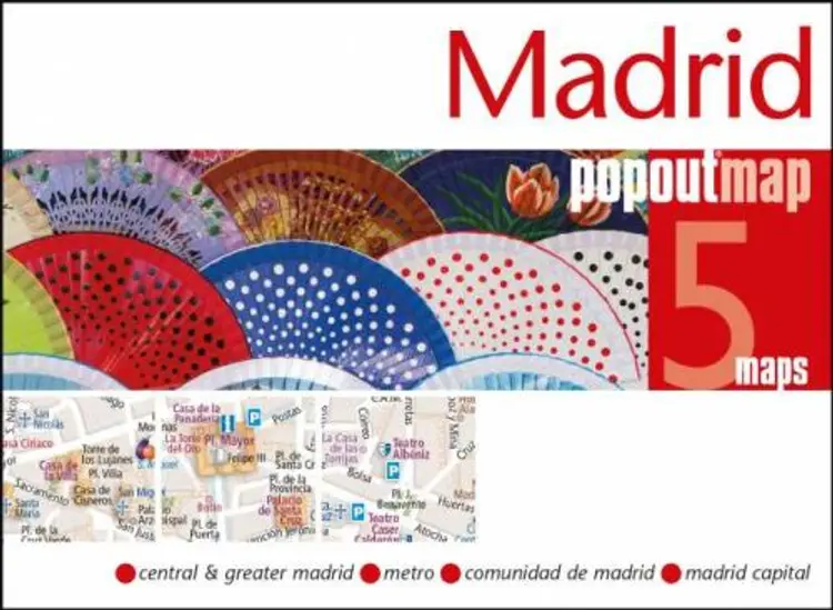 Madrid Popout Map af Popout Map