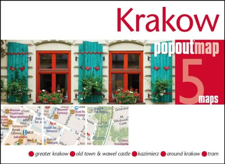 Krakow af Popout Map