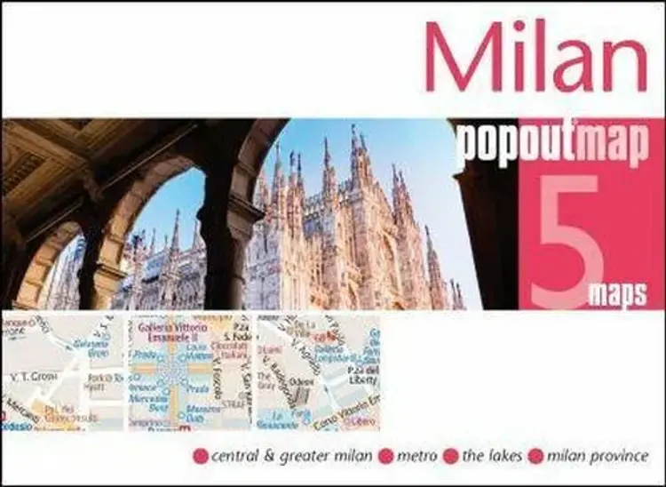 Milan PopOut Map af Popout Map