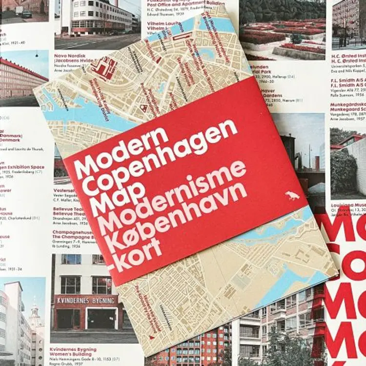 Modern Copenhagen Map af Marie-Louise Høstbo