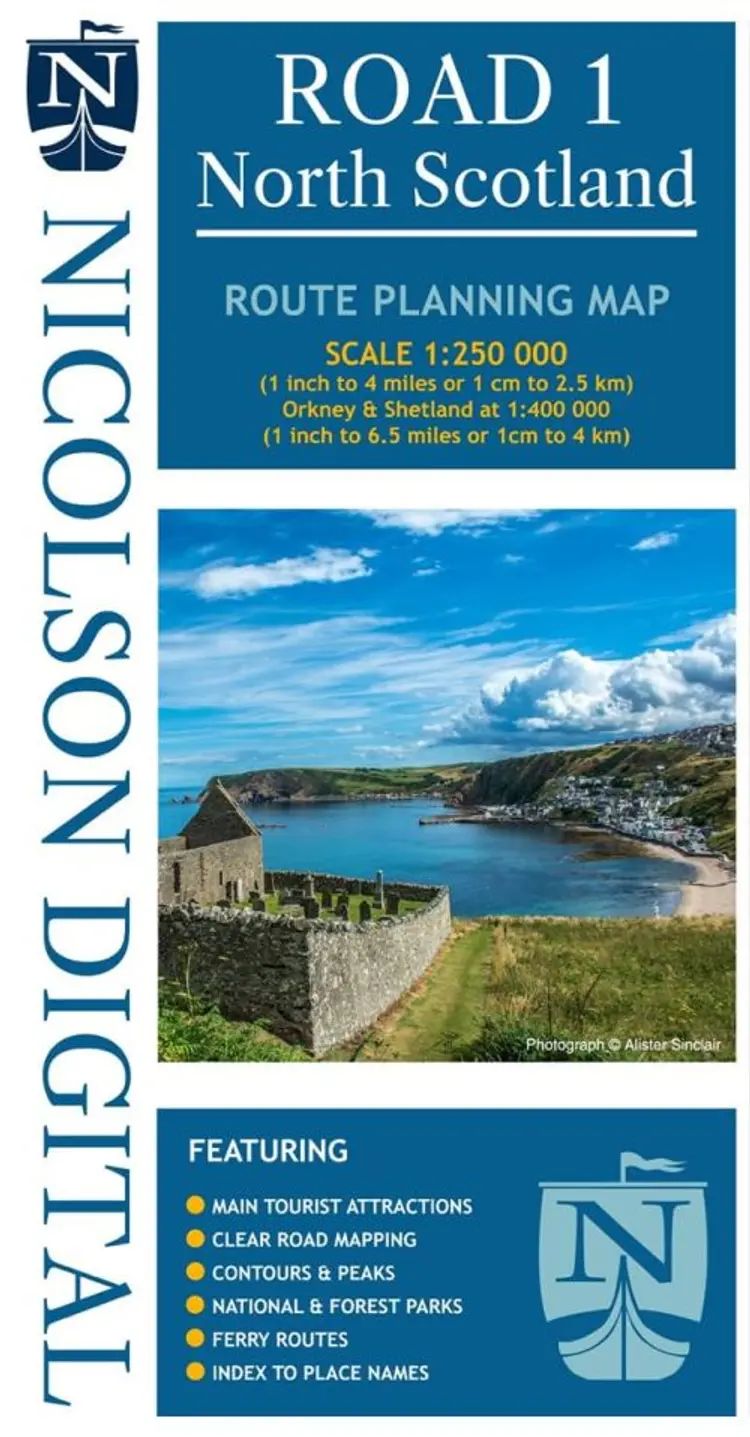North Scotland with Orkney & Shetland af Nicolson Maps