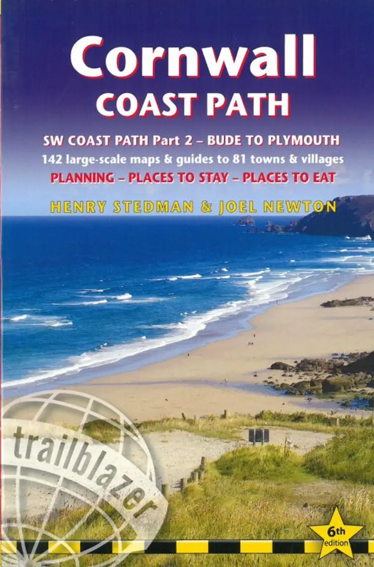Cornwall Coast Path: Bude to Plymouth : Practical walking guide with 142 Large-Scale Walking Maps & Guides to 81 Towns af Henry Stedman