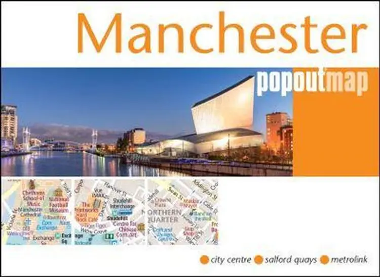 Manchester Popout Map af Popout Map