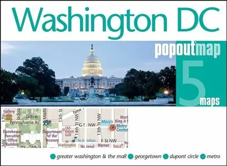 Washington DC PopOut Map af Popout Map