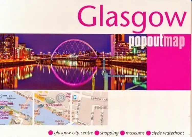 Glasgow PopOut Map af Popout Map