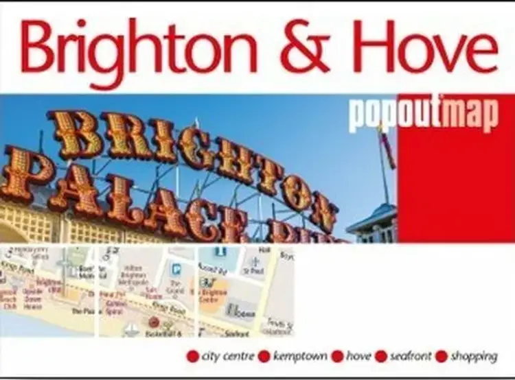 Brighton and Hove PopOut Map - Popout Map af Popout Map