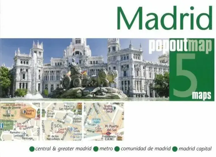 Madrid PopOut Maps af Popout Map