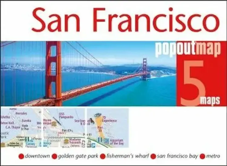 San Francisco Popout Map af Popout Map