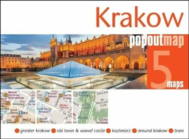Krakow PopOut Map af Popout Map