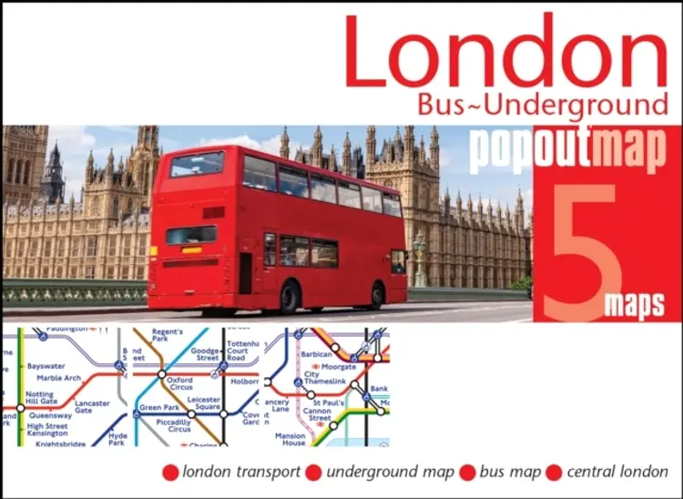 London Bus and Underground PopOut Map af Popout Map