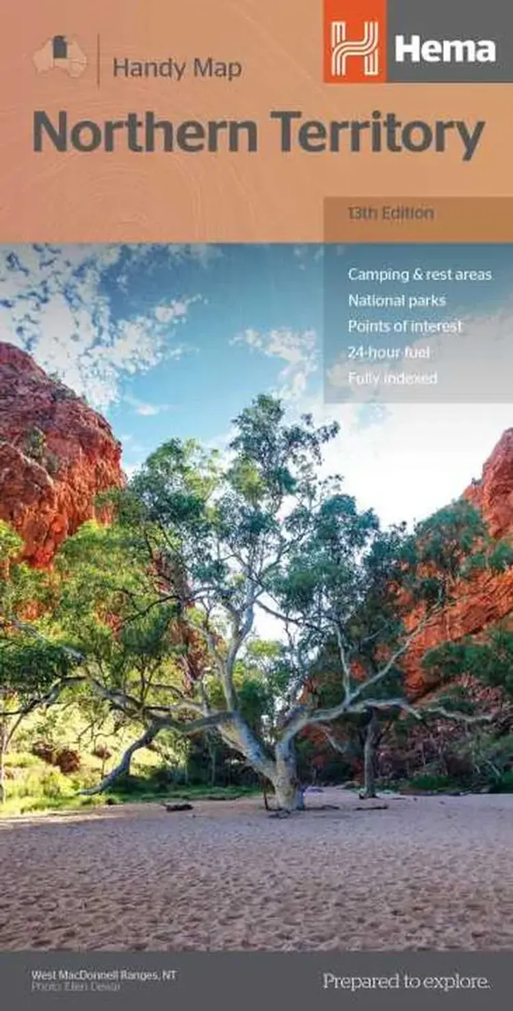 Northern Territory Handy Map af Hema Maps