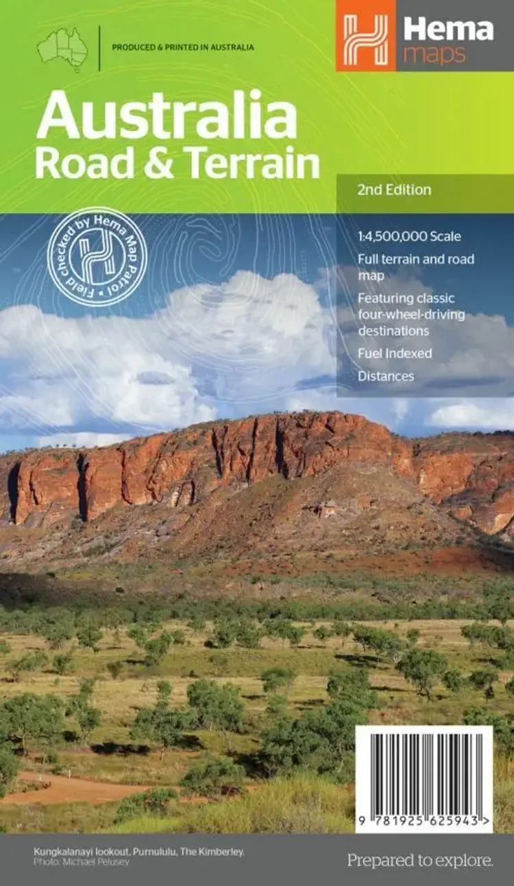 Australia Road & Terrain af Hema Maps